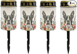 Boston Terrier Solar Garden Lights,Pathway Garden Lights Solar Outdoor LED Solar Powered Firay Lights for | Lumora
