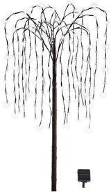 Collections Etc. LED Solar Willow Tree, Outdoor Solar Tree with Colorful Solar-Powered Lights with Adjustable | Lumora