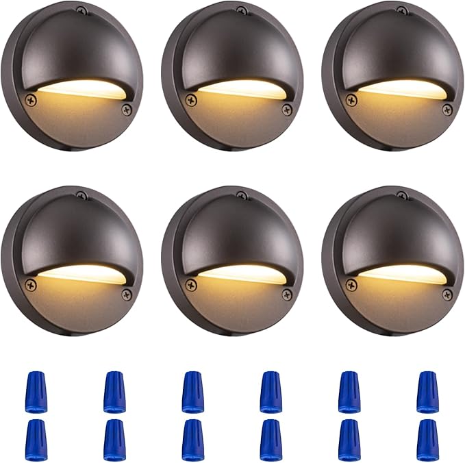LED Low Voltage Deck Lights 2700K Landscape Railing Fence Light 180LM 12-24V AC/DC Aluminum Housing Outdoor Step | Lumora