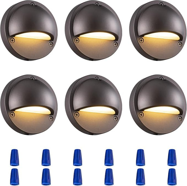LED Low Voltage Deck Lights 2700K Landscape Railing Fence Light 180LM 12-24V AC/DC Aluminum Housing Outdoor Step | Lumora