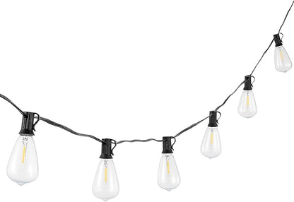 SAFAVIEH Lighting Collection Dorcia Black 10-Foot LED Outdoor String Lights