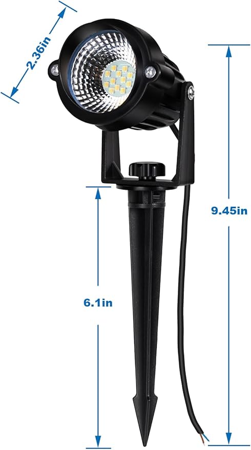 12W Landscape Lights Low Voltage LED Landscape Lighting Spotlight Waterproof Garden Pathway Christmas Decorative | Lumora