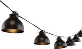 SAFAVIEH Lighting Collection Claudie Black 10-Foot LED Outdoor String Lights | Lumora