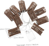 PRETYZOOM Lantern String Lights Rattan Design for Outdoor Events and Holiday Decorations Battery Operated Rustic | Lumora