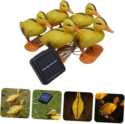 Solar Lawn Lamp 5pcs Yellow Duck LED Landscape Lights Outdoor Garden Solar Pathway Lights Waterproof Decorative Yard Lighting for Patio