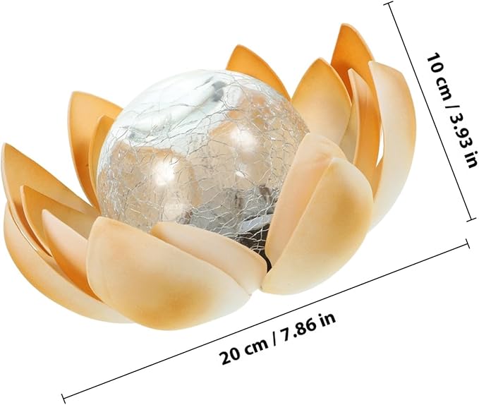 Solar Flower Decorative Light Yellow LED Outdoor Landscape Lighting Energy Saving Solar Lights for Pathway Patio