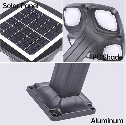 Solar Pathway Light Outdoor Waterproof Solar Garden Lights Die-cast Aluminum Landscape Path Light External Bollard Lighting Walkway Lights for Courtyard Lawn Driveway Porch Patio