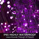 87.8FT 240 LED Linkable Purple Halloween Lights String Outdoor Plug In