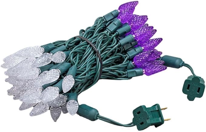 Novelty Lights 24FT 70 LED C6 Commercial Grade LED String Lights, Tree Decorations. Outdoor & Indoor usage | Lumora