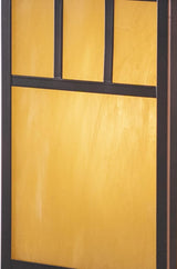 VAXCEL Mission 1L Bronze Outdoor Rectangle Post Light Honey Glass | Lumora