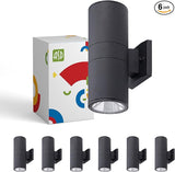 ASD 2 Light Outdoor Wall Light Fixture | 120W E26 Bulb Socket 120V ETL Cylinder Up Down Lights | | Lumora