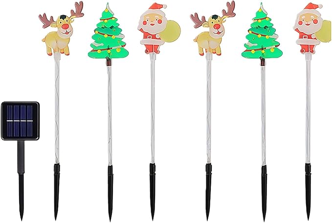 Pack of 6 Easy Installion Solar Ground Lights Easy Push Into Soil for Instants Festival Ambiances in Yard and | Lumora