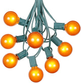 100 Foot G40 Outdoor Patio String Lights with 125 Orange Globe Bulbs – Indoor Outdoor String Lights – Market Bistro | Lumora
