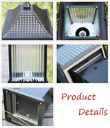 LaseVe Lights Outdoor IP55 European Black Die-cast Aluminum Garden Lawn Pillar Light Square Outdoor Waterproof | Lumora