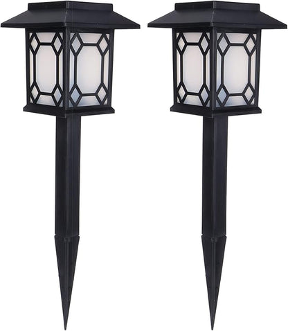 LED Lawn Light 2 Set, Waterproof Solar Garden Lamp with Colorful Dimming, 600mAh Battery - IP65 Rated, Automatic Night Lighting, Garden Patio Pathway Decoration