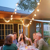 Outdoor String Lights 48ft with 23+2 Spare Bulbs, Shatterproof Dimmable Waterproof, LED 1W 60LM 2200K Warm Glow for | Lumora