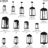 Livex Lighting 20851-91 Oslo - 9.5" One Light Outdoor Wall Lantern, Brushed Nickel Finish with Clear Glass,Silver | Lumora