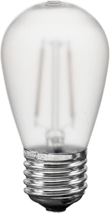 Novelty Lights Outdoor String Light Dual-Filament Replacement Bulbs, 25 Pack S14 LED Edison Shatterproof Plastic | Lumora