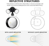 LUTEC Shrimp P6221B-PIR24 2000 Lumen 18 Watt 26 LED Motion Activated Integrated Dual-Head Floodlight Outdoor, IP54 | Lumora