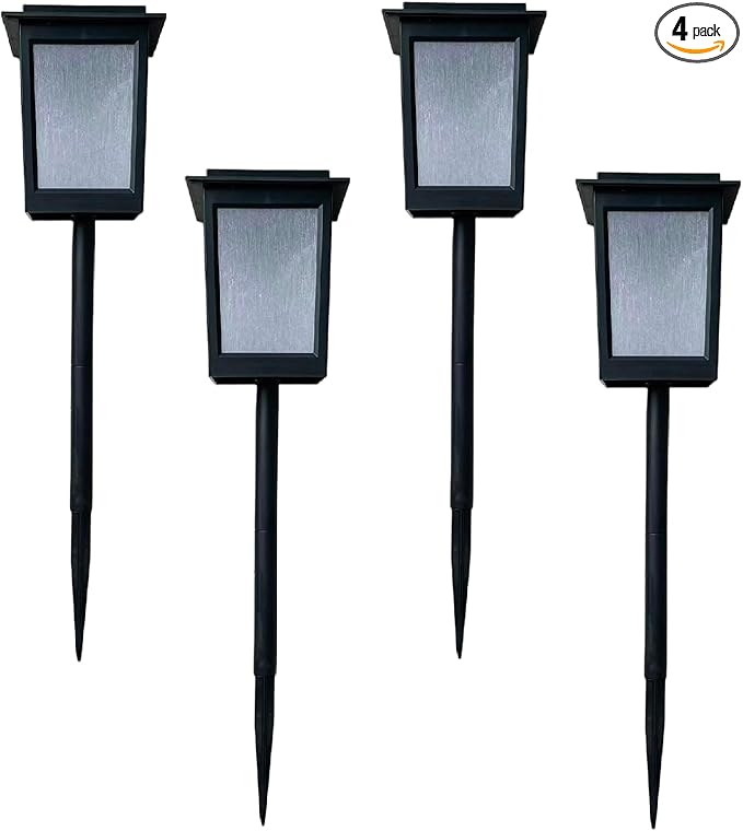 4Pack Solar Pathway Sparkling Lights Outdoor