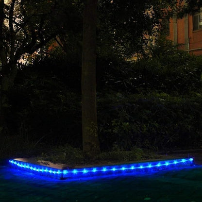 Solar Rope Lights Outdoor, 23ft 50LED Outdoor Rope String Lights Waterproof Copper Tube Wire String Lights for Garden,Yard, Path, Fence, Stairs, Backyard, Patio (Blue)