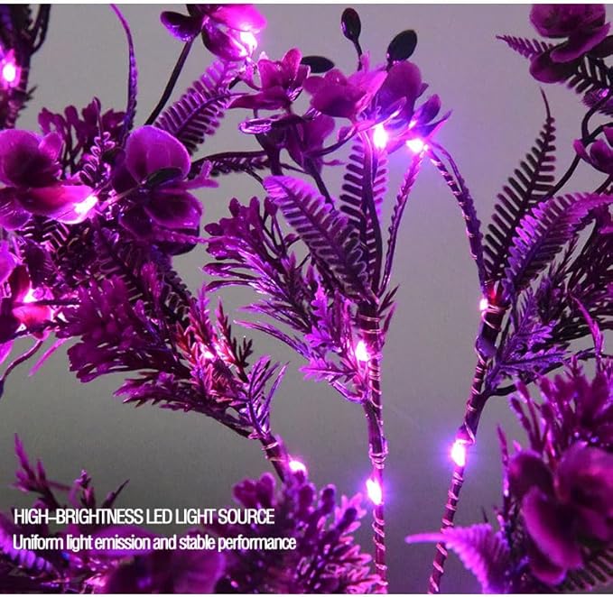 4 Pack Solar Garden Lights Phalaenopsis, Outdoor Waterproof IP65, Purple Light, for Gardens, patios, courtyards | Lumora
