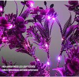 4 Pack Solar Garden Lights Phalaenopsis, Outdoor Waterproof IP65, Purple Light, for Gardens, patios, courtyards | Lumora