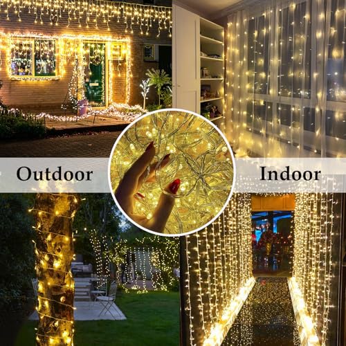 KAQ Connectable 200LED 66Ft String Lights, Christmas Lights Indoor Outdoor