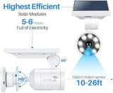 Solar Motion Sensor Light Outdoor of 2, Motion Sensor Solar Lights Aluminum Cameras Fill Flood Security Spotlights | Lumora