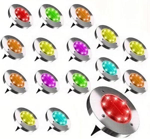 Outdoor Solar Ground Lights, Solar Lawn Lights, Bright and Colorful Solar Lights, Suitable for Paths, Gardens | Lumora