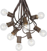 G30 Patio String Lights with 25 Globe Bulbs - Garden Hanging String Lights - Vintage Backyard Patio Lights | Lumora