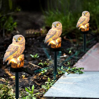 Garden Solar Lights Outdoor, OWL Shape Waterproof LED Decorative Garden Stake Lights for Pathway Walkway Yard Patio Lawn Landscape Lighting