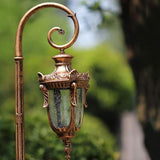 Lights Outdoor 1.4M Outdoor Landscape Street Light Antique E27 Edison Garden Glass Lantern IP55 Waterproof | Lumora