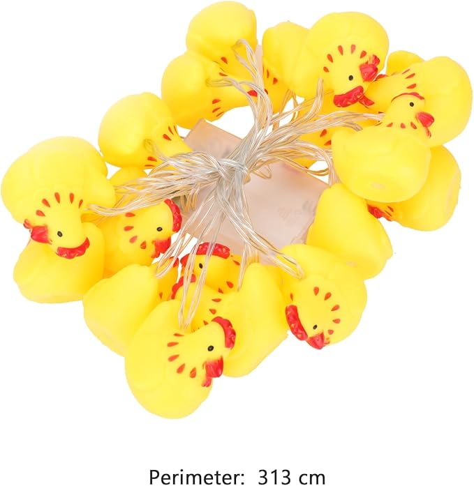 Uonlytech Thanksgiving String Lights Chicken Lamp String LED Fall Lights for Autumn Harvest Halloween Party Decor