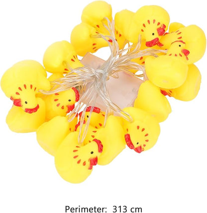 Uonlytech Thanksgiving String Lights Chicken Lamp String LED Fall Lights for Autumn Harvest Halloween Party Decor