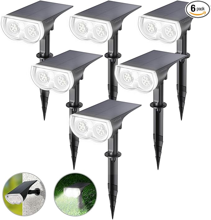 Linkind Solar Lights Outdoor Waterproof IP65, StarRay Dusk-to-Dawn Outdoor Solar Lights, 3 Lighting Modes Solar | Lumora