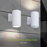 ASD 1 Light Outdoor Wall Light Fixture | 60W E26 Bulb Socket 120V ETL Cylinder Up Down Lights | | Lumora