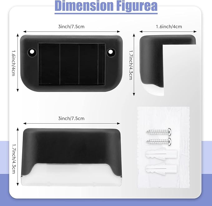 Tuanse 36 Pack Solar Deck Lights Outdoor Step Waterproof LED Stairs Lights Outside Fence Step for Pool Garden Wall | Lumora