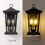 Outdoor Wall Lantern, Large Exterior Waterproof Wall Sconce Light Fixture, Black Anti-Rust Outside Porch Sconce | Lumora