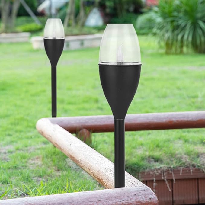 Solar Lights Outdoor 10 Pack Solar Pathway Lights Outdoor Waterproof LED Landscape Lights Solar Powered Outdoor Lights Solar Garden Lights for Pathway Walkway Yard