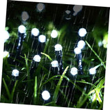 balacoo 2sets Solar Led String Lights Outdoor Garden Decor Led Solar Lights Auto Off Weatherproof | Lumora
