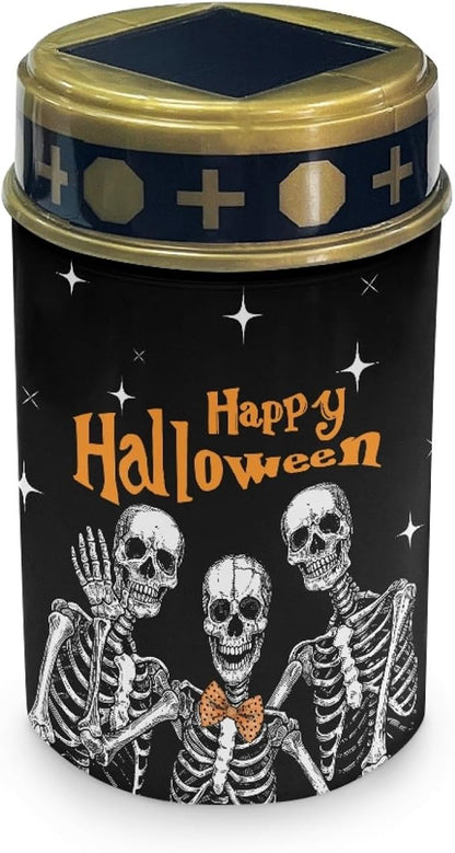 Happy Halloween Solar Lights Outdoor Waterproof Solar Pathway Lights Halloween Decor LED Solar Lantern Landscape Lighting for Yard Patio Solar Stake Lights Wall Light Auto On/Off