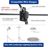 Landscape Light Connectors Low Voltage Wire Connectors 12-18 Gauge UL Listed Low - Outdoor Security Flood Light | Lumora