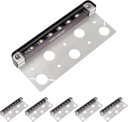 Gardenreet LED Hardscape Light - Cast Aluminum, Integrated 1.5W 2700K LED, 7 Inch Step Light, 12V AC/DC