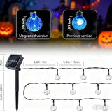 20 LED Decorations Crystal Globe Solar String Extra-Bright Outdoor Lights with 8 Lighting Modes Waterproof Solar | Lumora