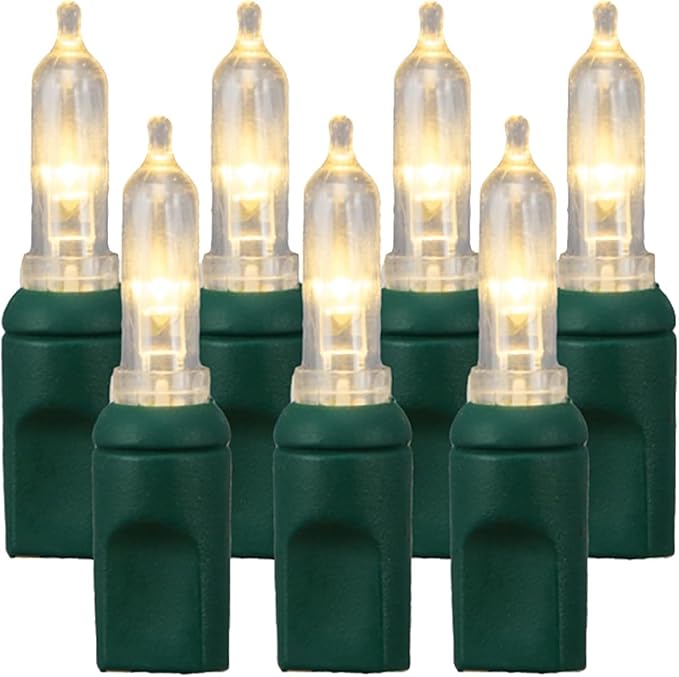 Pro Christmas T5 LED Christmas Lights - 70 Count Classic 5mm String Light Set - Professional Grade Indoor/Outdoor Commercial Holiday Lights for Trees, Bushes, & Décor - 2800K Warm White