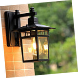 VILLCASE Vintage LED Wall Lamp Black Garden Light for Outdoor Patio Balcony Corridor Decorative Rust Design for | Lumora