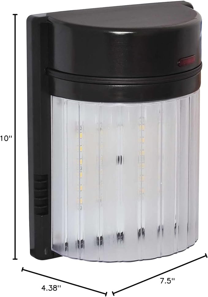 Amax Lighting LED-SL18BZ LED Security Light Wall Pack, 18W, Bronze