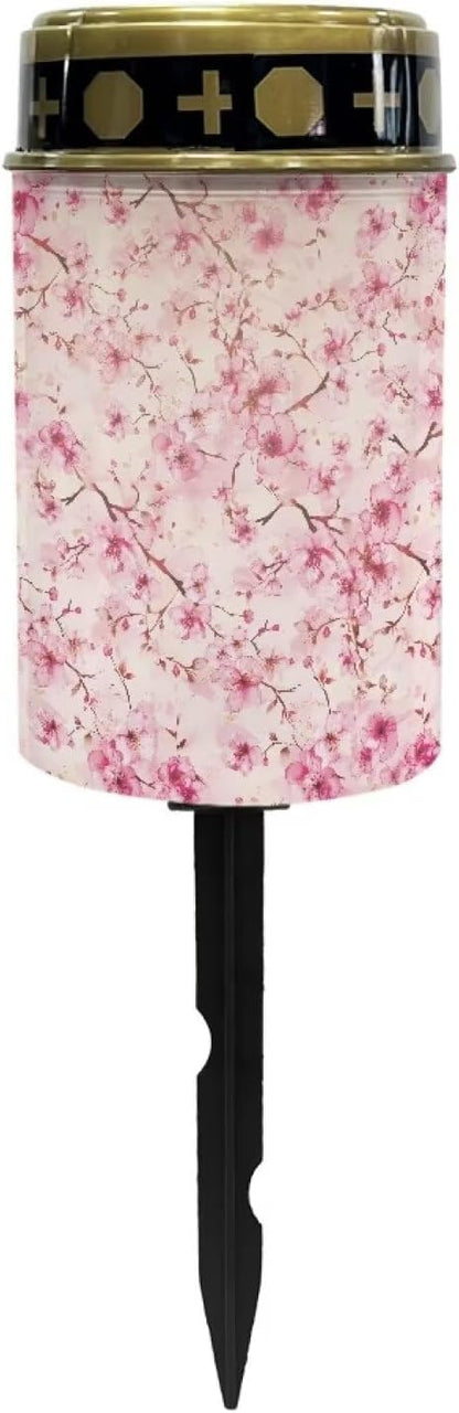 Cherry Blossom Solar Lights Outdoor Waterproof Cemetery Decorative Lights Hundreds of Memorial Garden Decoration Suitable for Patio Lawn Outdoor Garden Patio Decoration