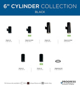 Progress Lighting 6-in Cylinder Outdoor Ceiling Light, 1-Light Modern Flush Mount, Interior and Exterior, Home or | Lumora